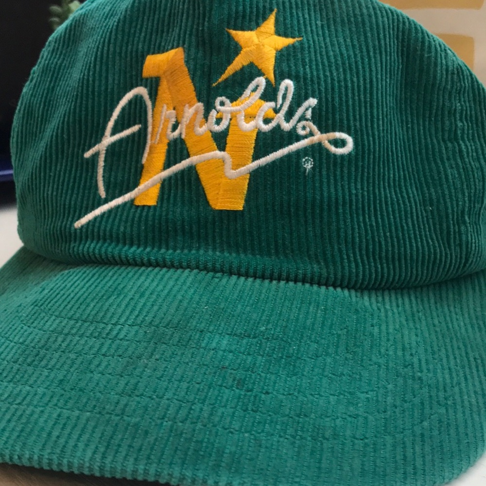 North Stars Green Corduroy Hat